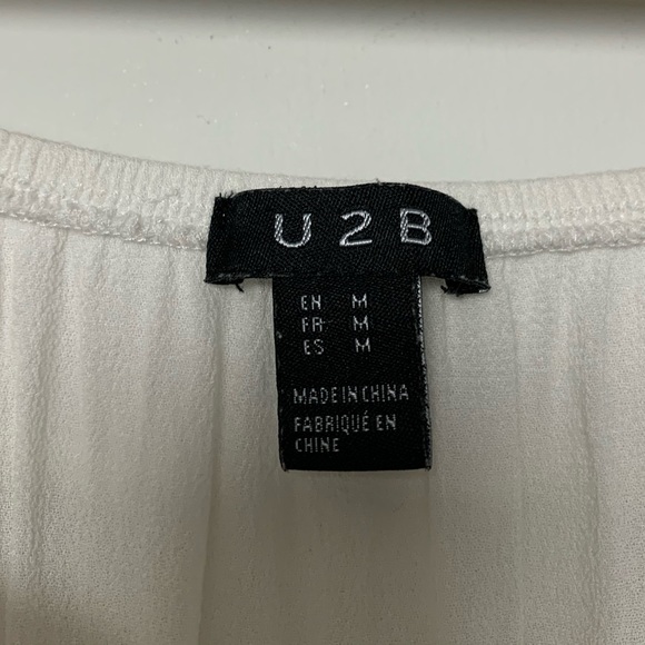 Off-Shoulder White Shirt - Picture 3 of 12